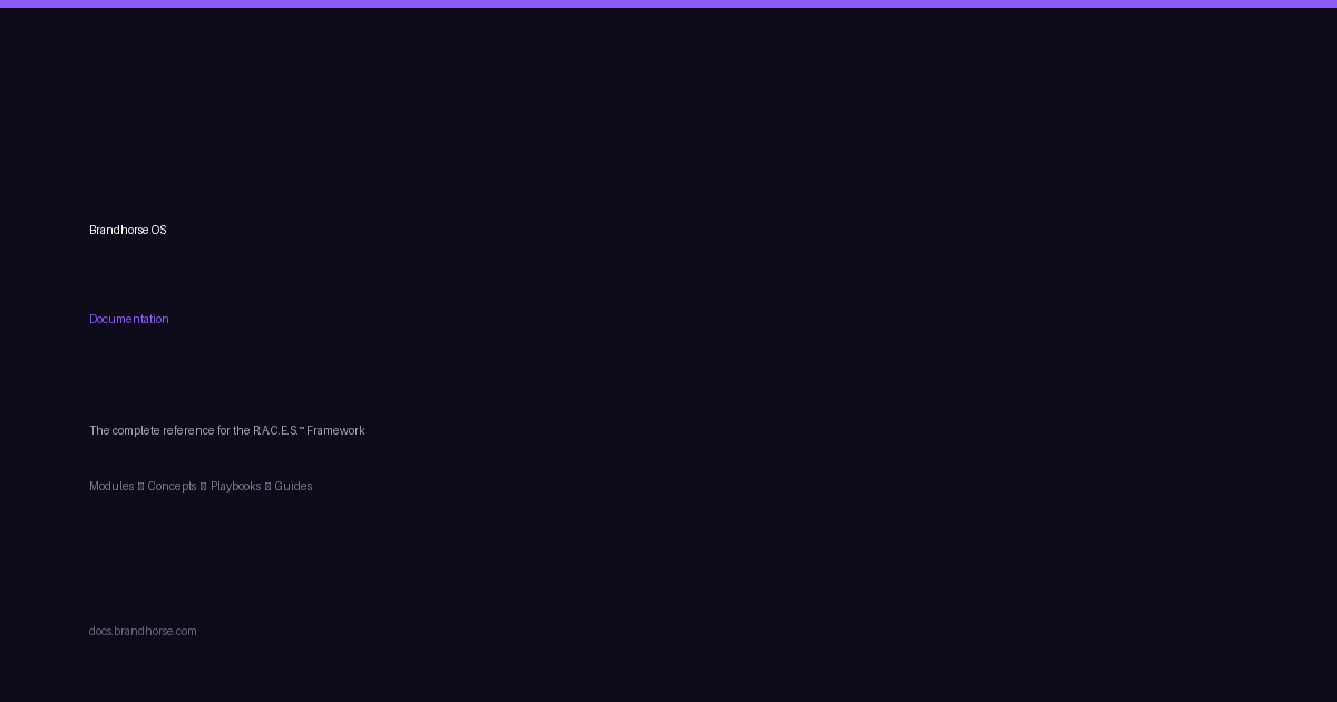 Dashboard Module — Brandhorse OS Docs